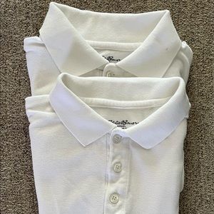 Boys Eddie Bauer white Polo (2)